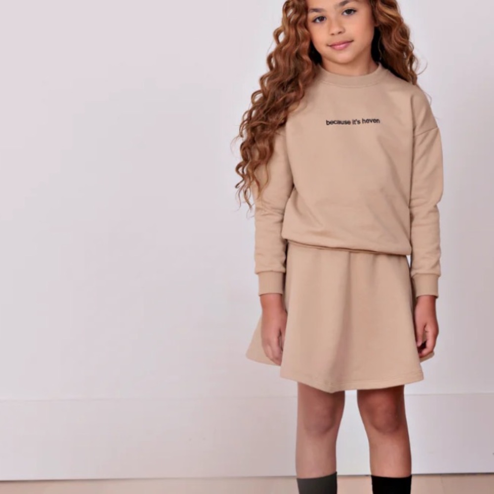 Tan Little Girls Skirt